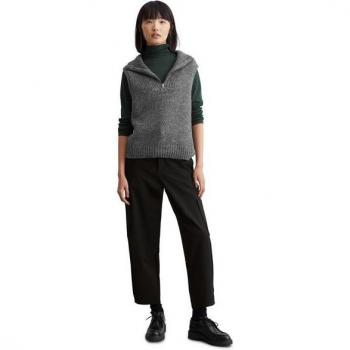 Marc O’Polo Damen‑Pullunder XXL Grau – 60 % Schurwolle, 12 % Alpaka