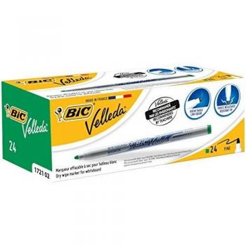 Marqueur sec effaçable pointe conique fine boîte de 24