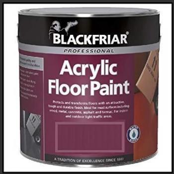 Acrylic Black Floorguard Paint by Blackfriar (5 Liters, Hard Wearing)