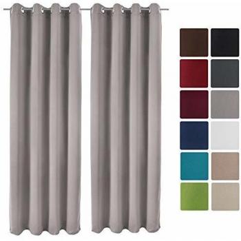 Beautissu tenda oscurante occhielli 140x245 cm Grigio