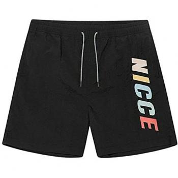 NICCE Black Swim Shorts with Stretch Waist