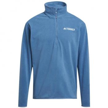 Half‑Zip Polaire Adidas Bleu « Essentiels Multi‑Usage »