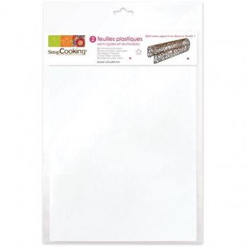 2x Feuilles Plastiques Réutilisables Semi-Rigides Format A4 pour Scrapbooking