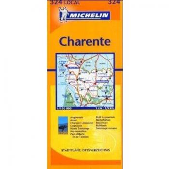 Michelin Karten, Bl.324 : Charente, Charente-Maritime (Michelin Local France)