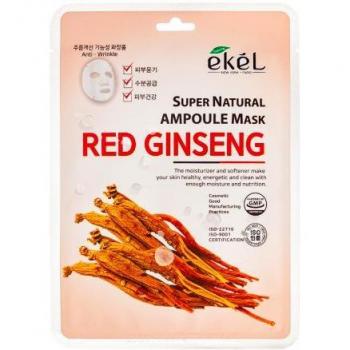 Maschera Ekel Ampoule Ginseng Rosso (10 maschere)