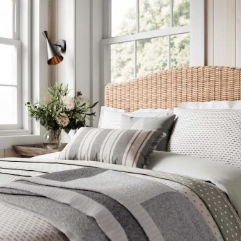 Dashed Weave Single Duvet Cover Set