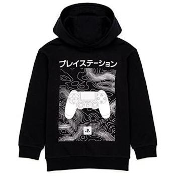 Boys' PlayStation Hoodie – Vanilla Underground Edition, Black, 7‑8 Age