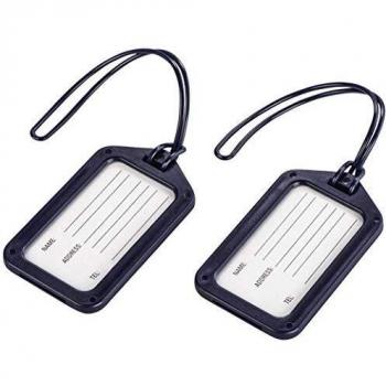 Adressschilder für Koffer – Hama 2‑teiliges Set, Dunkelblau