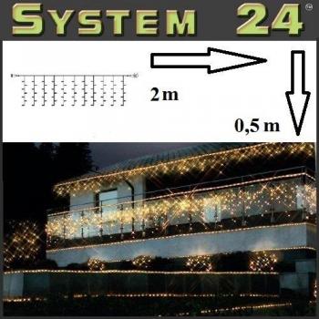 Star System 24 Lichtvorhang – 2×0,5 m, 98‑L‑Extra, Schwarz, 0,05 ×20 ×5 cm