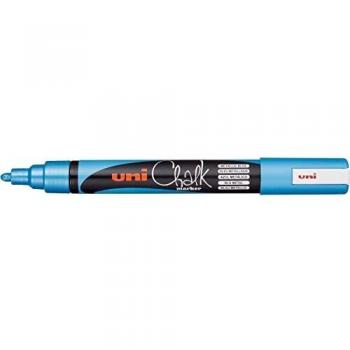 Uni-ball Marqueur craie Chalk marker PWE5X, bleu métallique