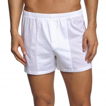 Hanro Men's Medium White Cotton Boxer Briefs – Soft & Breathable