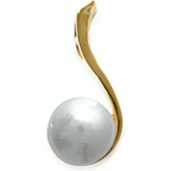 Perla White Gold 15x8 Pendant – Lily Treasures C6355