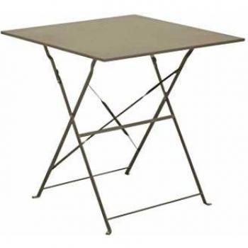 Tavolo Cuba Pieghevole 70x70 Marrone – Outdoor