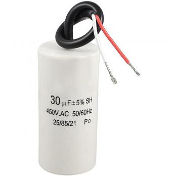 Module de démarrage moteur CBB60 30 µF, 450 VAC – Noir‑Blanc