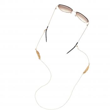 LASCANA Brillenhalter, Anmutige Kette mit Federdetails