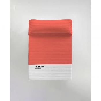 Colcha Dark Coral Cama Premium Pantone