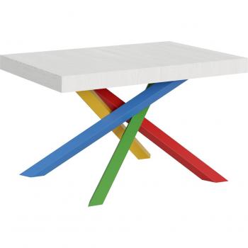 Mesa de Comedor Volantis 90x144/244 cm Fresno Blanco