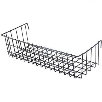 Mesh Wire Wall Shelf with Iron Frame and Storage