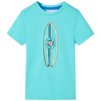 VidaXL Youth T-shirt Aqua Short Sleeves 104