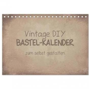 Vintage DIY Bastel-Kalender 2024 DIN A5 quer