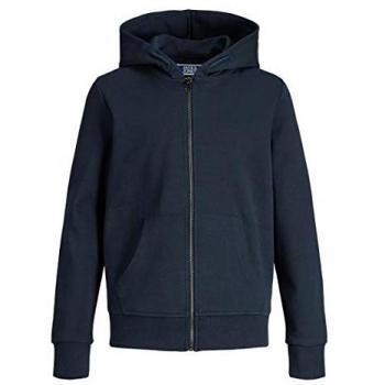 Felpa con Cappuccio Jack & Jones Basic Full Zip Blu Navy Bambini 140