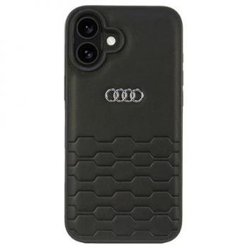 Étui premium Audi iPhone 16 Plus Noir – Couverture Rigide TPUs Éco‑friendly