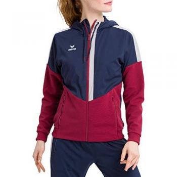 Damen Kapuzenjacke Erima Squad Training Blau 40