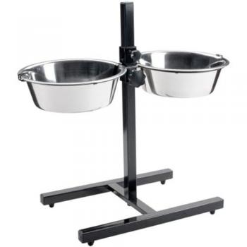 Set di Ciotole per Cani Hunter 1,8 L – Due Piatti in Acciaio Inox