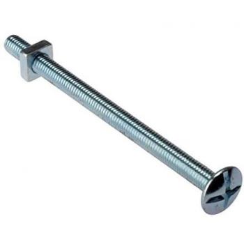 Forgefix M8 x 180mm Roofing Bolt Zinc Plated Bag 10