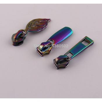10pcs Rainbow Zipper Pulls for 5# Zipper Sliders