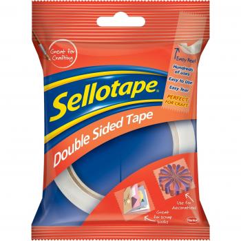 Sellotape Double Sided Adhesive Tape 25mm x 33m