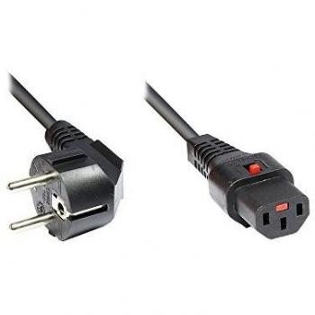 Alcasa 1500-v2 Schwarz elektrisches Anschlusskabel, 2 Meter, Typ F zu C13