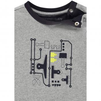Noppies Baby Langarmshirt B Tee ls Waco, Grau