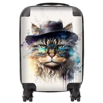 Mini Cabin Siberian Cat SplashArt Travel Case