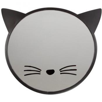 Schwarze Katze Spiegel: Ohren & Glanz – Schwarzer Katzen-Spiegel