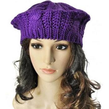 Geflochtene Beanie Mütze für Frauen