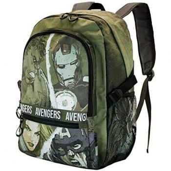 Karactermania Mochila Shout Fight HS Fan Los Vengadores, Verde Militar