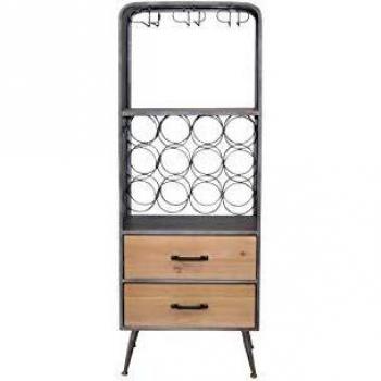 Möbel Direkt Online Weinregal mit 2 Schubkästen Alice