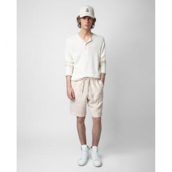 Zadig & Voltaire Men's Pixels Linen Regular Fit Shorts