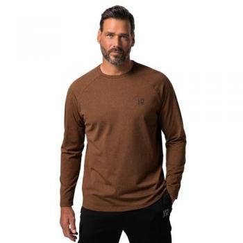 JP1880 Langarm-Funktionsshirt FLEXNAMIC® Trekking, Herren, braun, Größe XXL