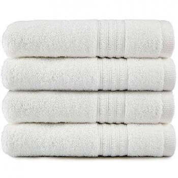 TRIDENT Bath Towels Set, 100% Air Rich Cotton Yarn, 4 Piece Large Bath Towel, Super Soft, High Absorbent Towels for Bathroom, 550 GSM, Soft Comfort