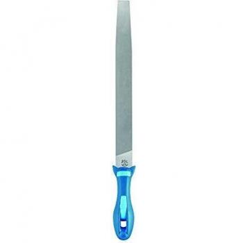 PFERD 300mm Flat-Tip Workshop File with Ergonomic Handle, Cut 3 for Precision Machining and Finishing