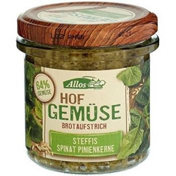Allos Brotaufstrich Hofgemüse mit Spinat & Pinienkernen (135 g)