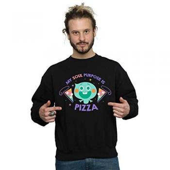Disney Men's Soul 22 Pizza Purpose Black Sweatshirt