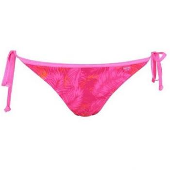 Regatta Aceana Slip Bikini a Due Pezzi, Stampa di Palme, Rosso Fucsia UK 14