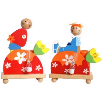 „Lisa & Tim“ Zahnpflege‑Set: 2‑teilige Zahnputz‑Eieruhr