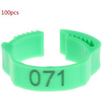 Anillo de identificación para pollos y patos 100 uds