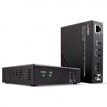 Rallonge KVM Audio/Série/USB 100 m – LINDY Cat.6 DP1.2