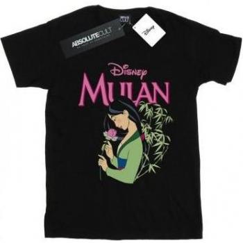 Chemise T pour enfants Disney Mulan rose magnolia