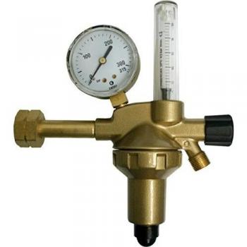 Druckminderer für Flaschen DIN-Control mit Flowmeter, 200 bar 1-stufig